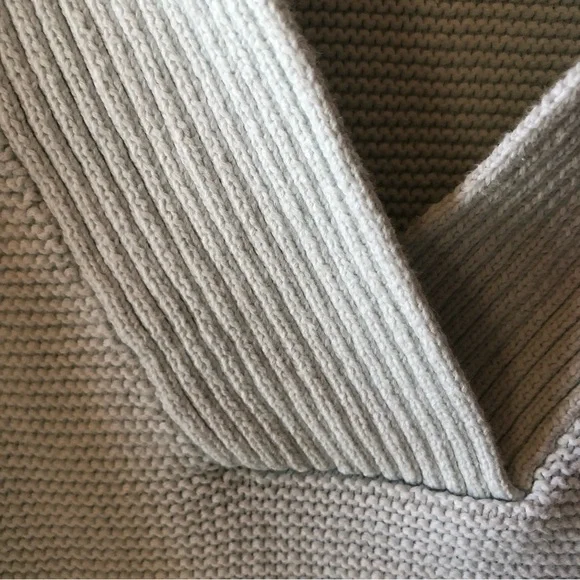 Chico’s brand icy mint color woven cotton sweater half sleeve long length size S - Picture 3 of 9